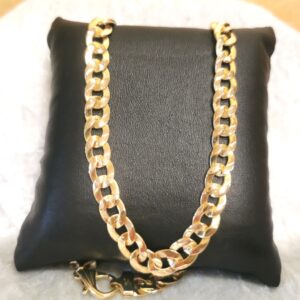 Collana maglia cubana in oro 18 kt